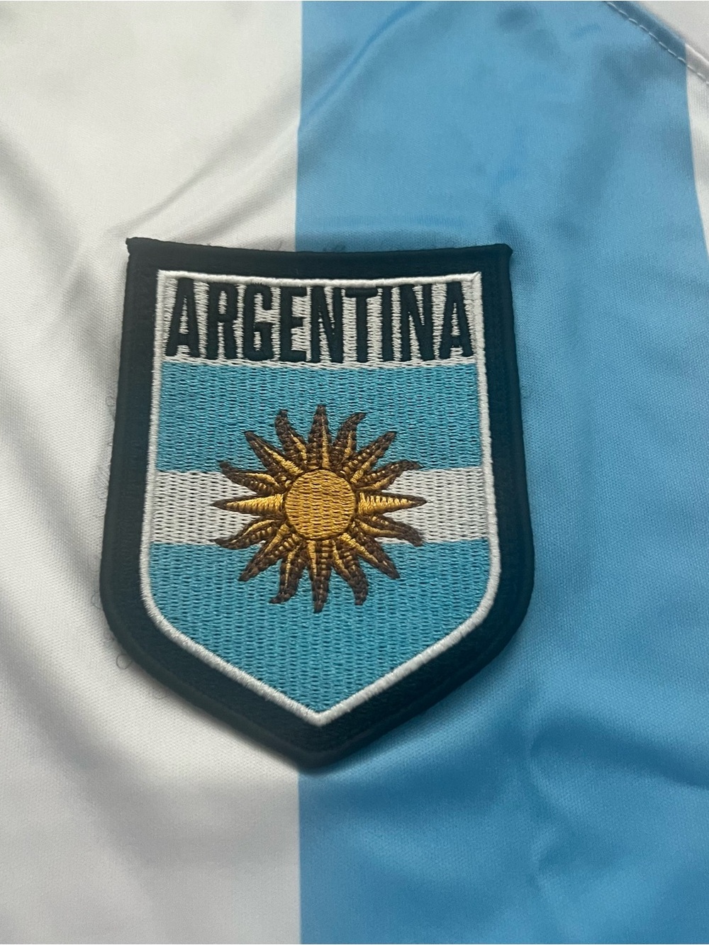 NWT Umbro Argentina Soccer Jersey Mens XL Blue White Checkered World Cup 2026 - Picture 8 of 10